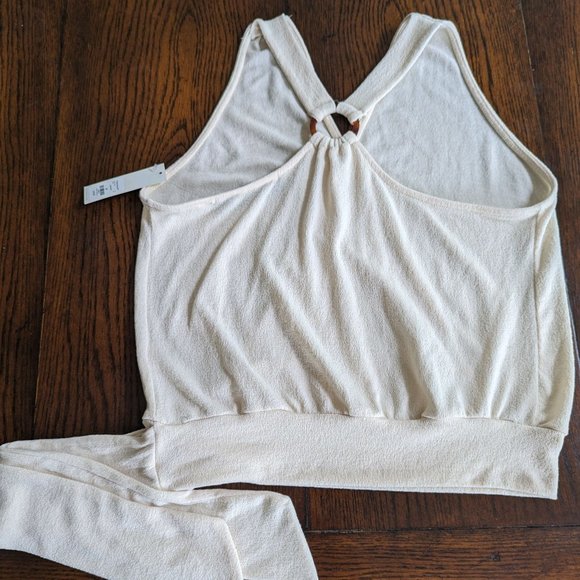 NWT Blue Rair size Medium Cross Front Bottom Tie top - Picture 2 of 4